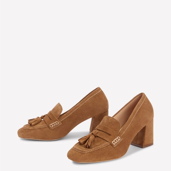 Boden Sol Block Heeled Penny Loafers - Picture 2 of 16